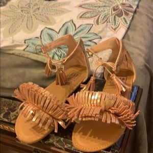 Rose gold sandals